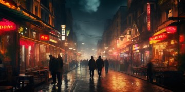 这样的夜热闹的街，究竟是哪首歌在耳边萦绕？