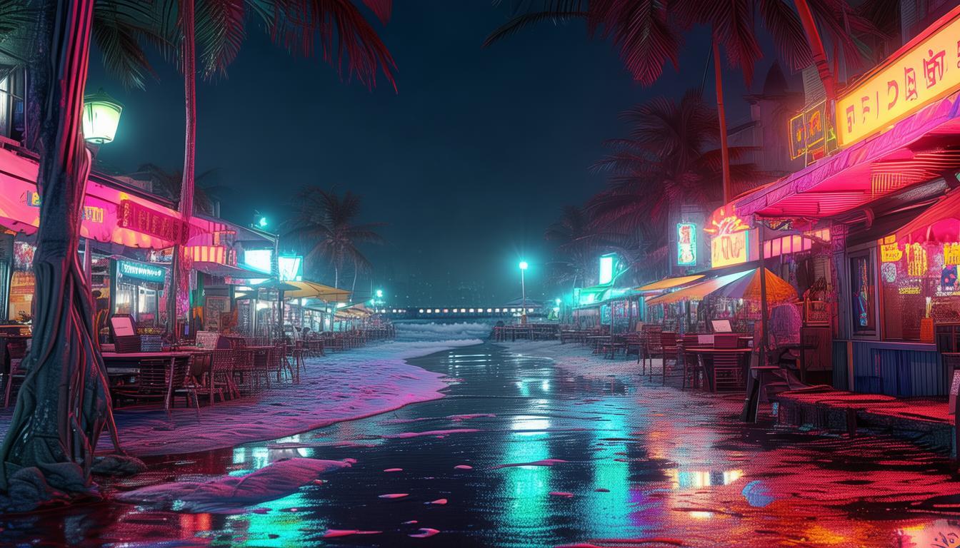 大梅沙夜晚哪里好玩地方？