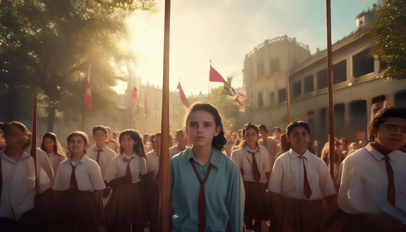 学校里的升国旗时播放的歌曲究竟是什么？