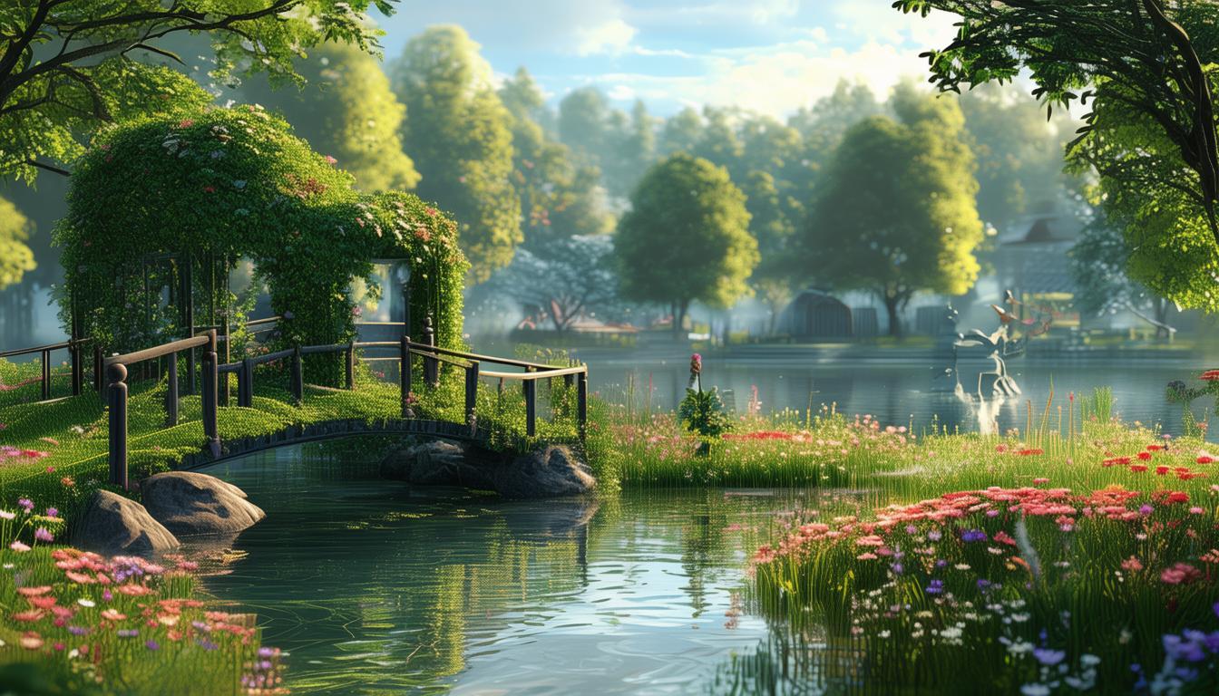 湖畔花园旁有什么景点？
