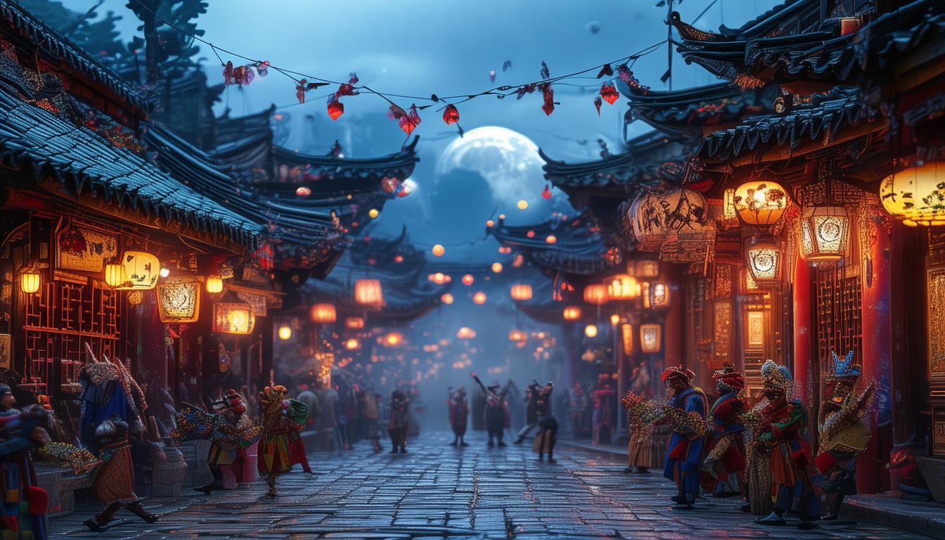 文心一言能否画出唐伯虎点秋香的经典场景？