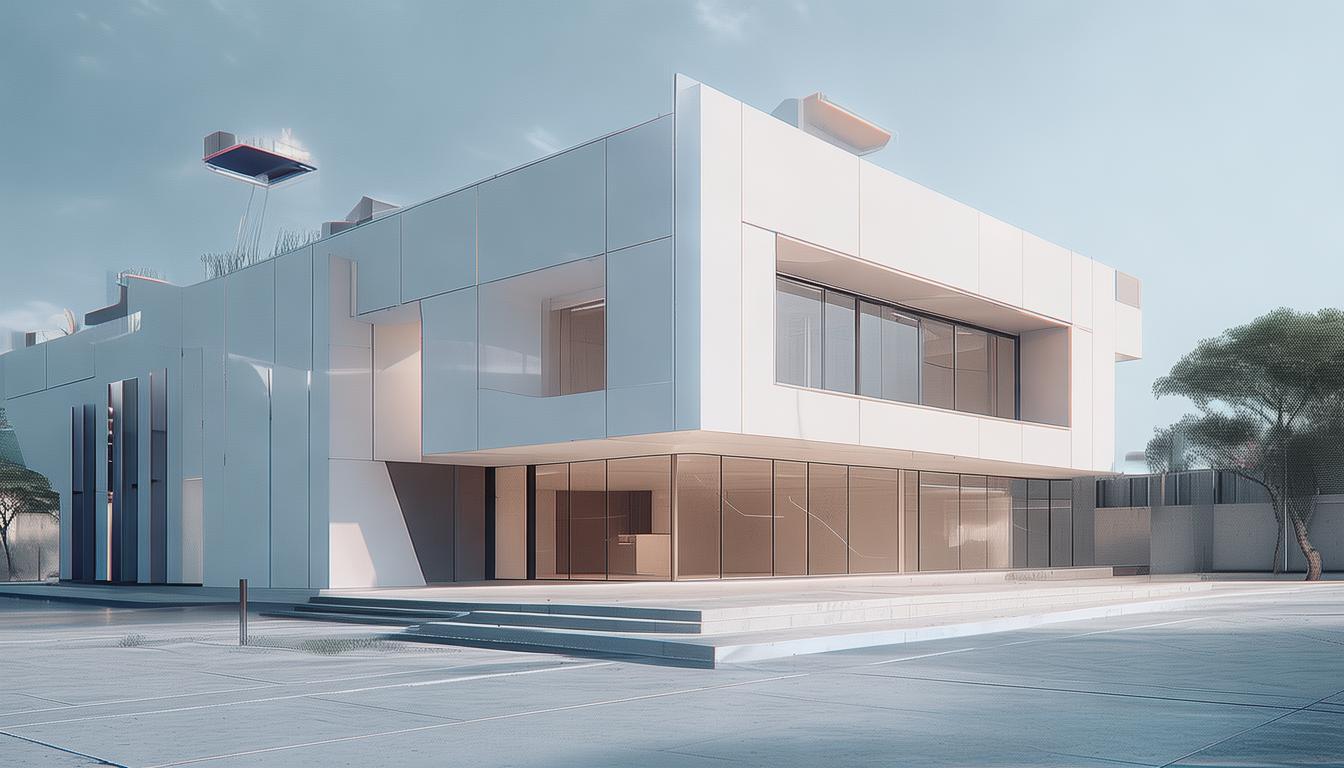 卡通简约建筑AI模型能否引领建筑设计新潮流？