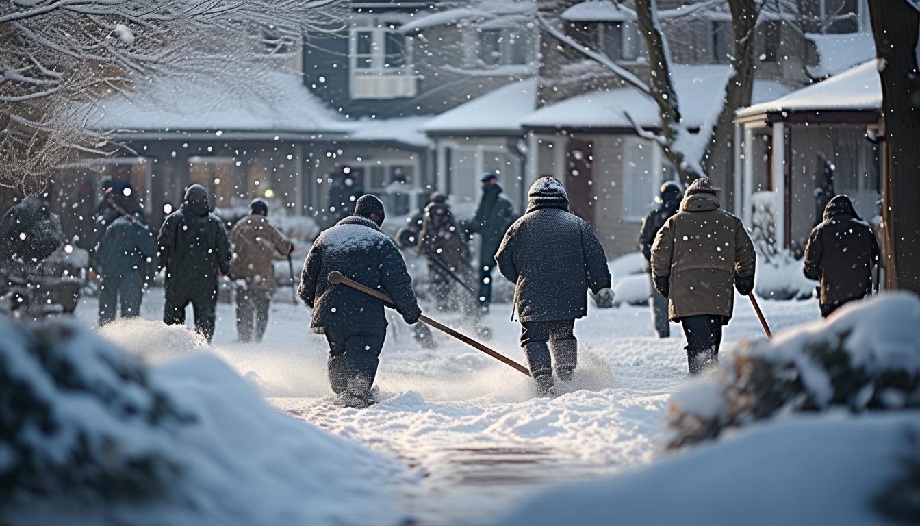 疫情下雪物业做什么？