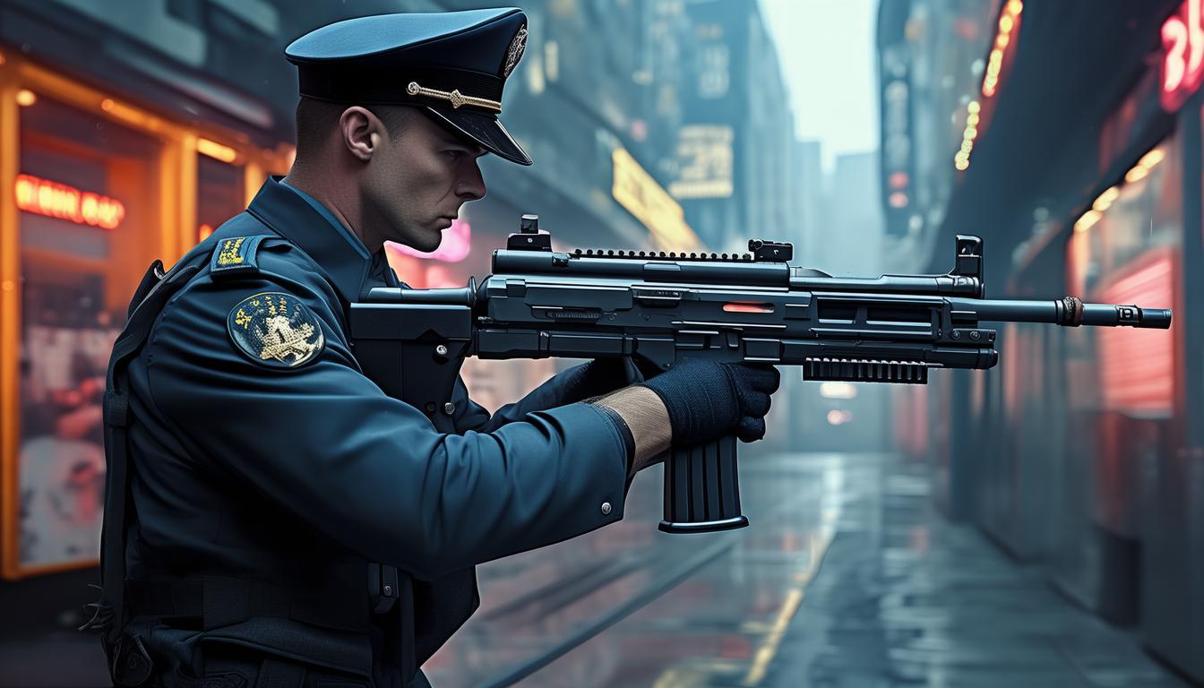 物业保安耍武器违法吗？