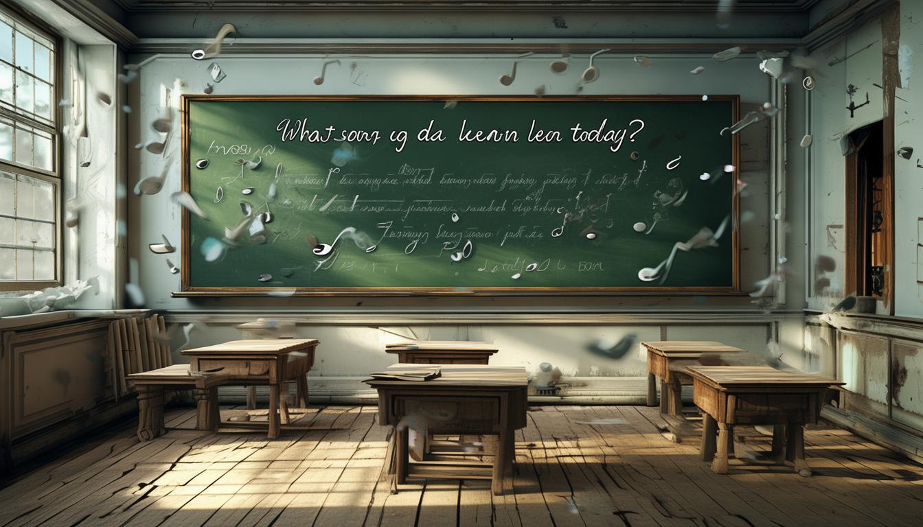 今天学的什么歌啊？