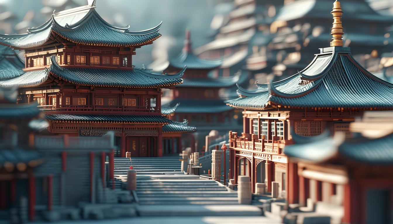 AI绘画能否精准还原中国风建筑模型？