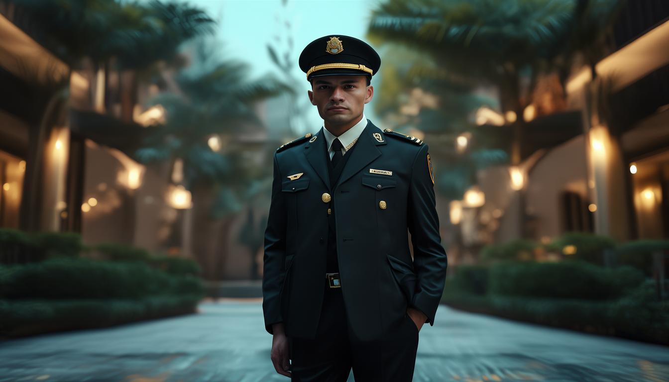 金碧物业保安穿什么服装？
