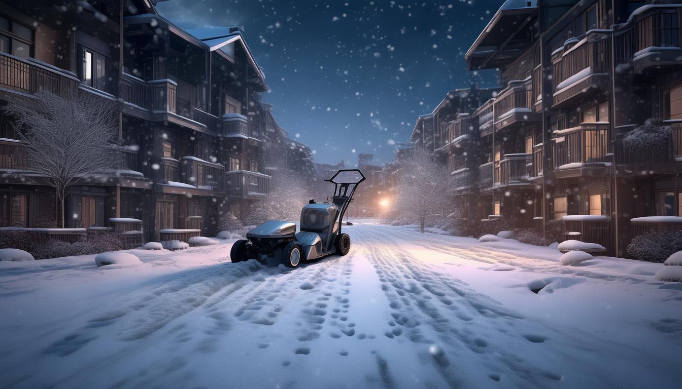 小区物业会用吹雪机吗？