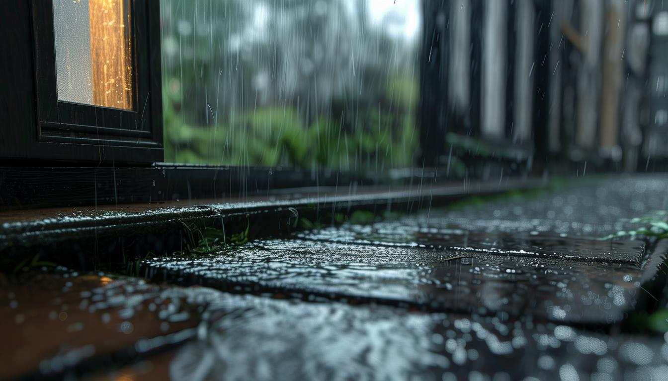 屋外的窗下着小雨是什么歌？