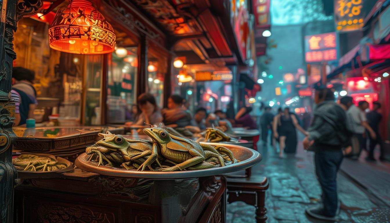 沈阳哪个景区有品尝或观赏牛蛙的地方？