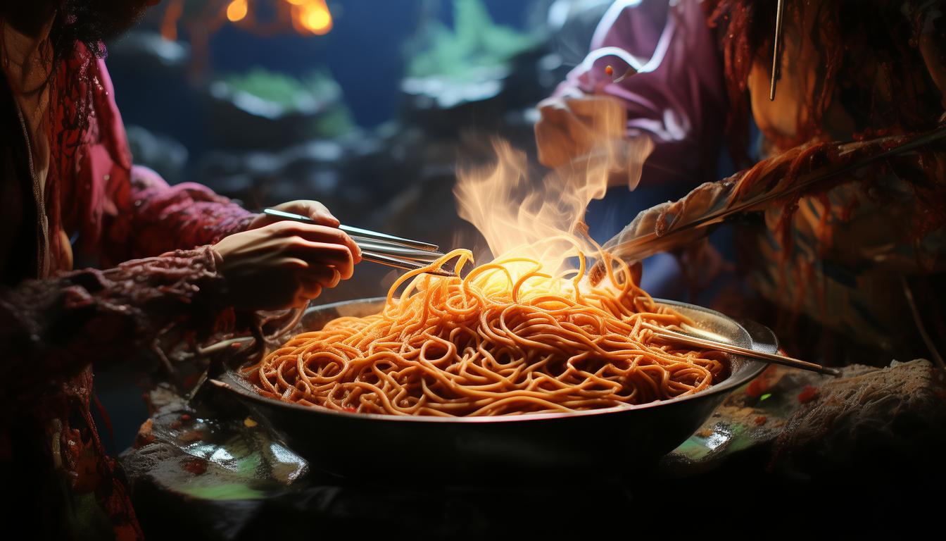 两个人吃火鸡面是什么歌？的谜底探寻