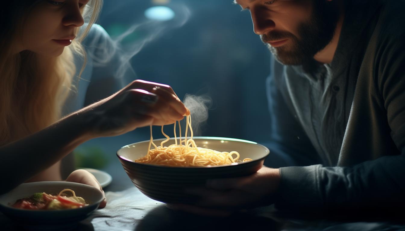 男友喂我吃面条代表什么？