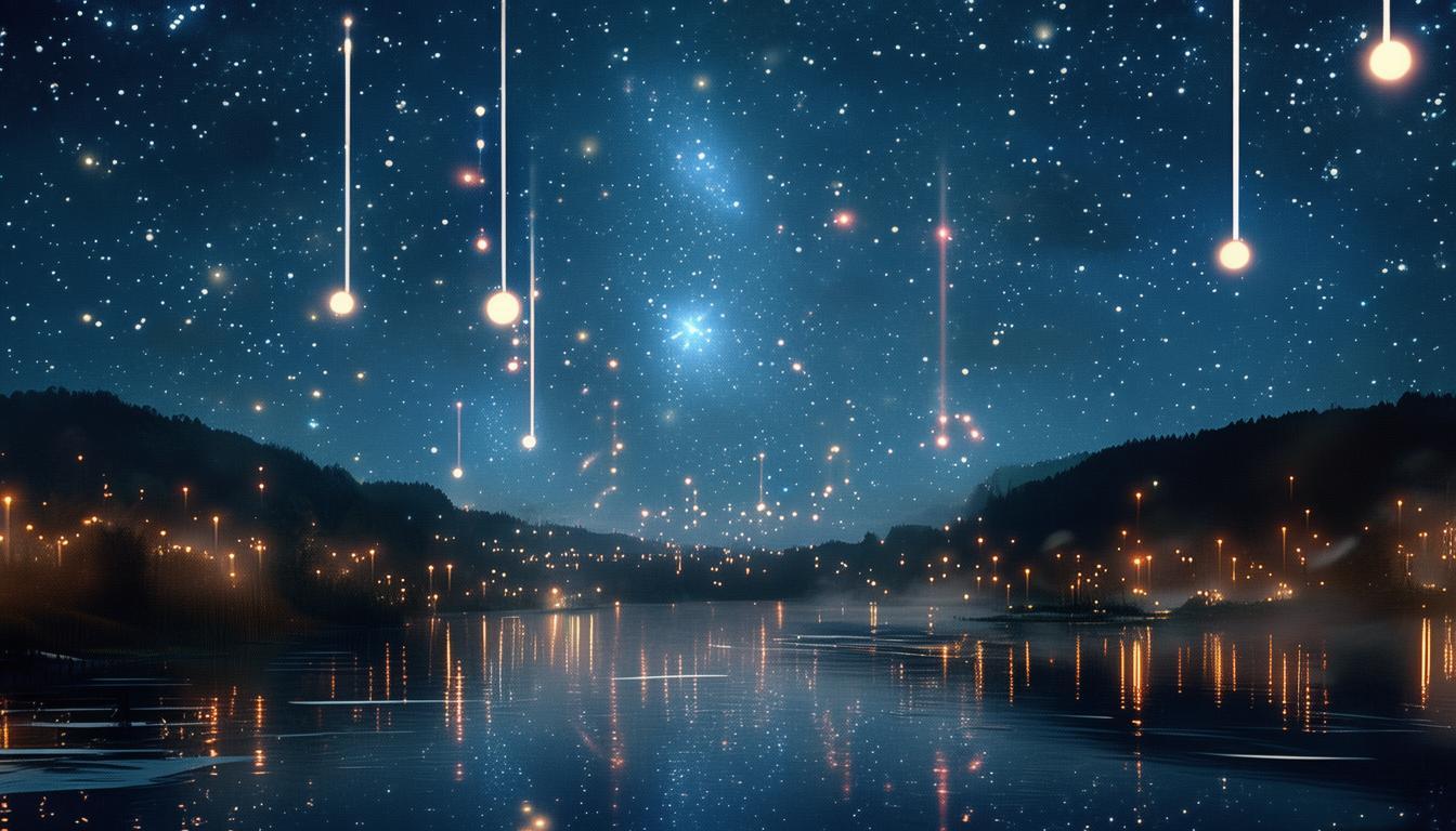 天空上闪闪的灯是什么歌？