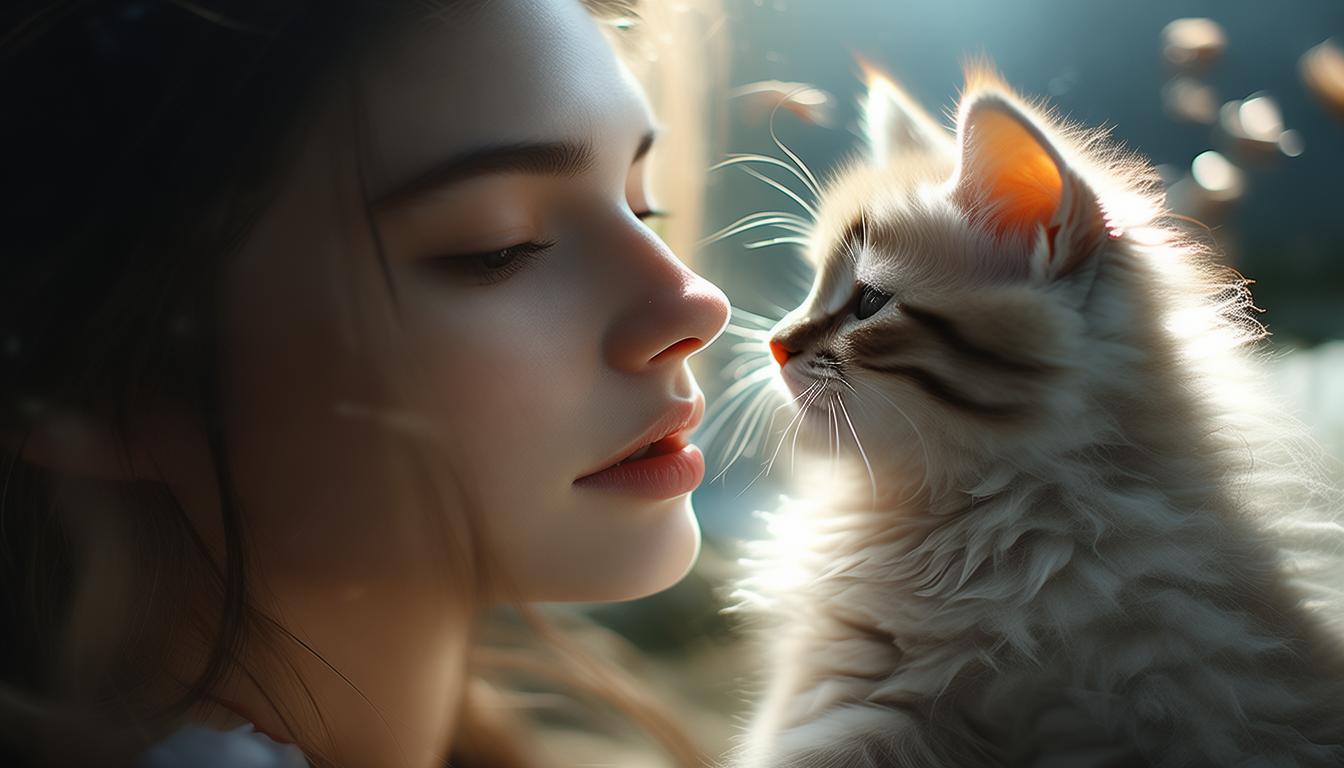 女友见到小猫什么意思？