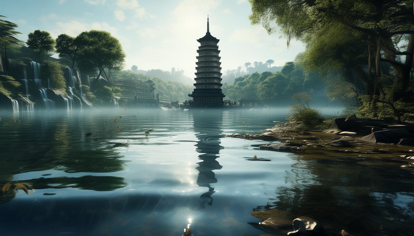 有塔有水是什么景点？