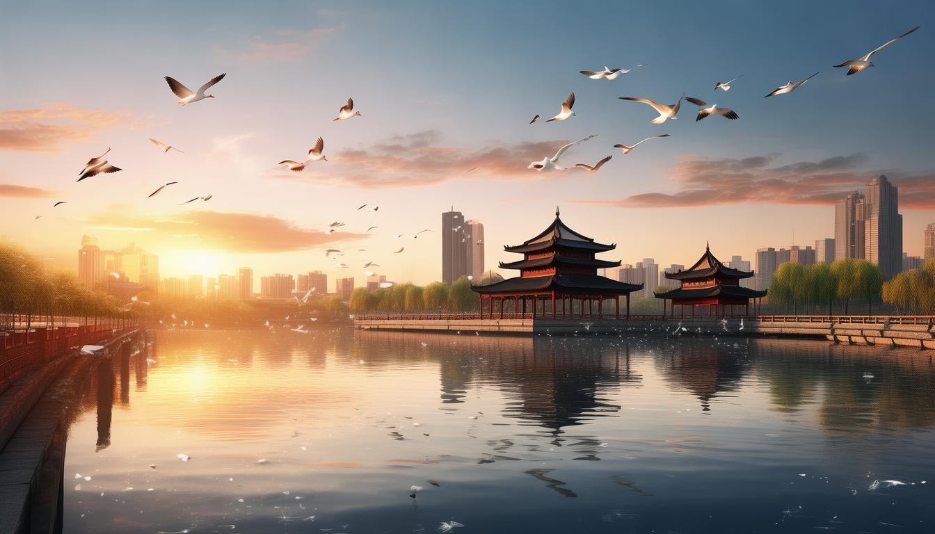 咸阳湖有著名的哪些景点？