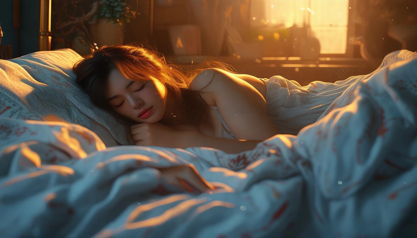 女友睡觉拍嘴什么意思？