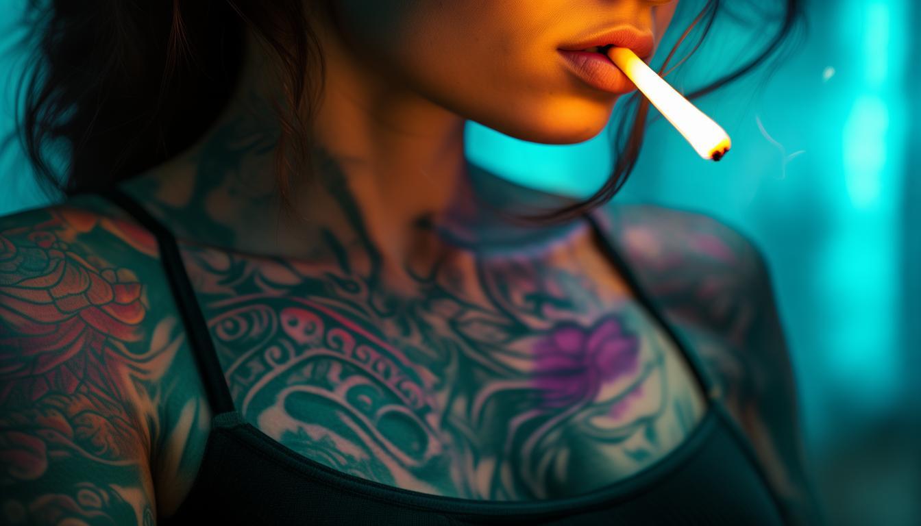 纹身抽烟的女友，男友会嫌弃吗？