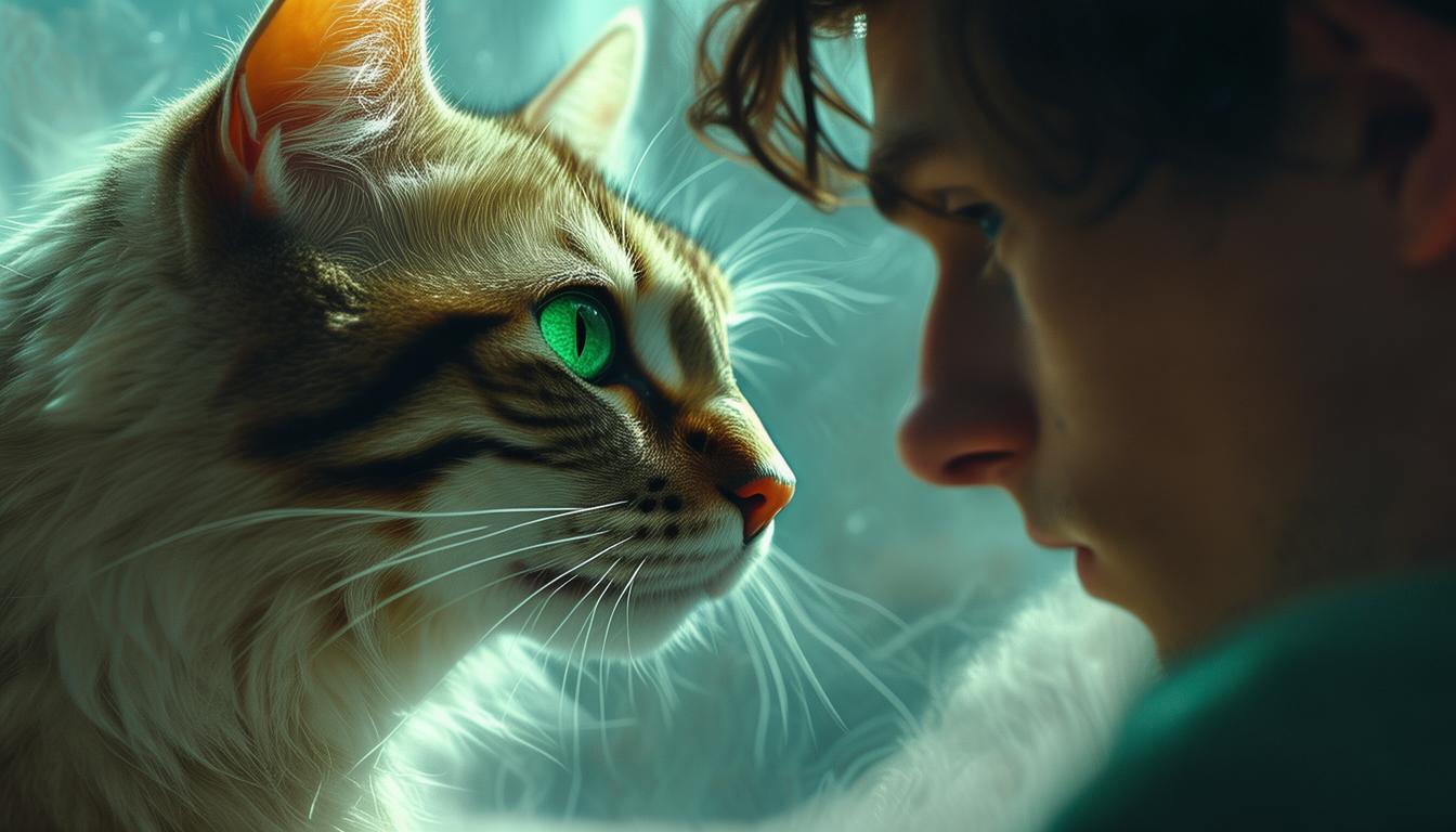 猫盯着男友看是为什么？