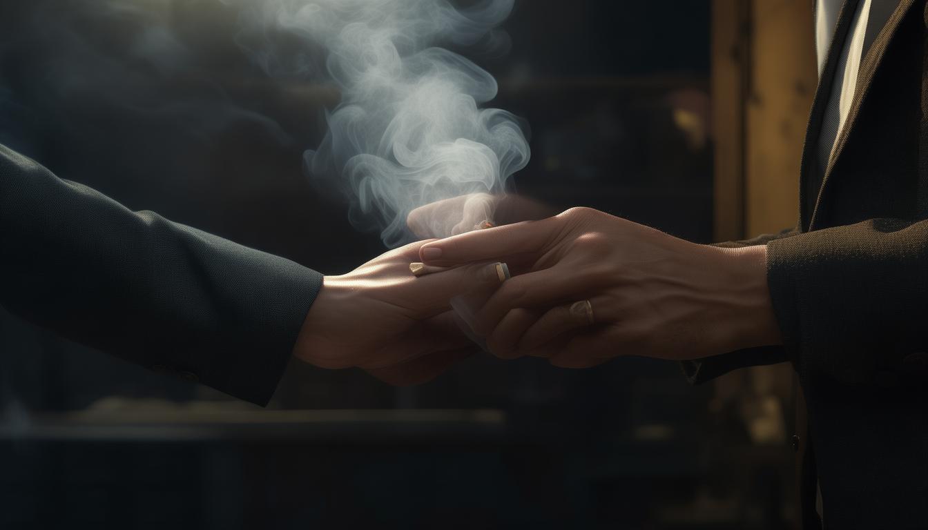 给物业塞香烟违法吗？