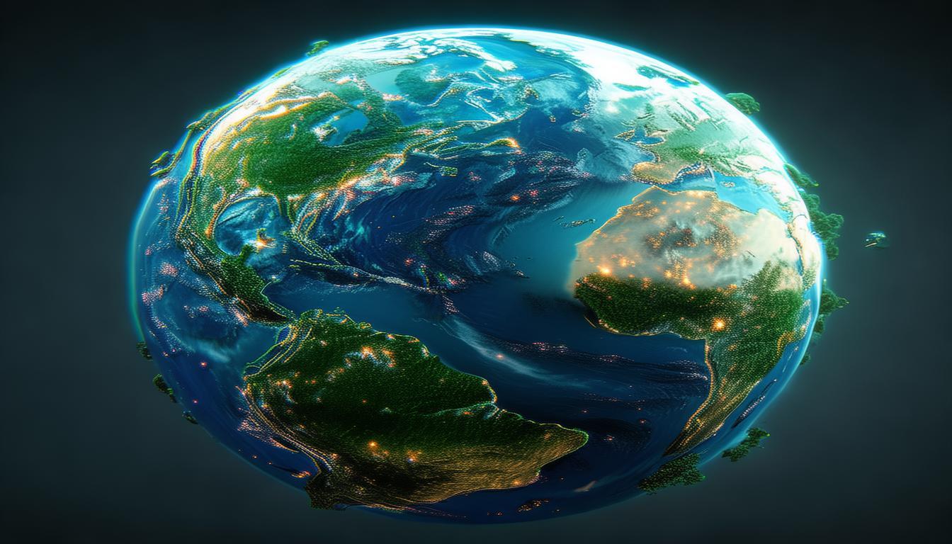 3D打印地球AI模型，能否精准复刻蓝色星球的生态与未来？