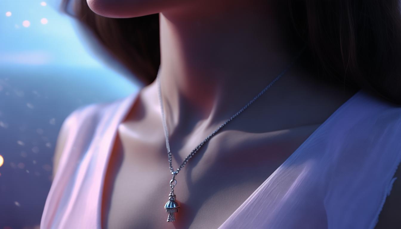 女友铃铛项链推荐纯银吗？