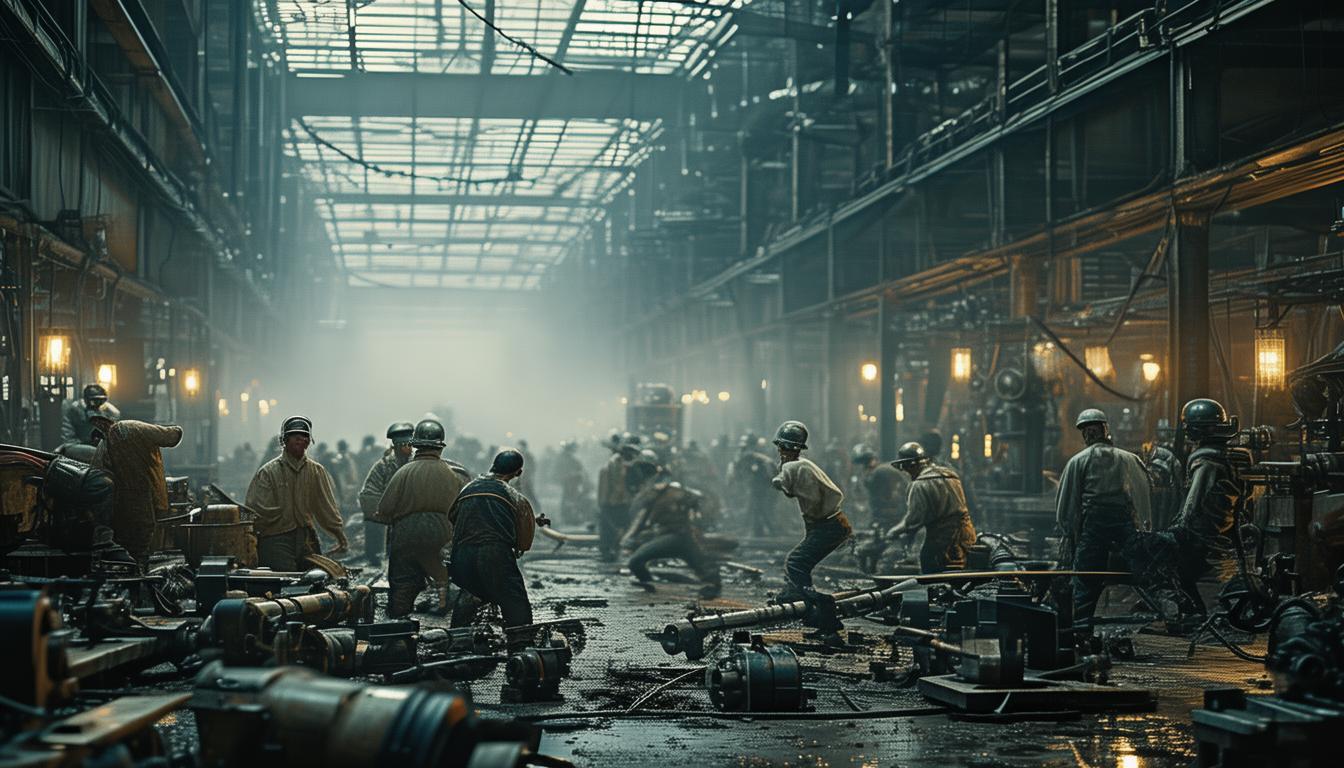 流水线上的战斗,究竟是哪一首歌曲在传唱? 流水线上的战斗,究竟是哪一首歌曲在传唱?