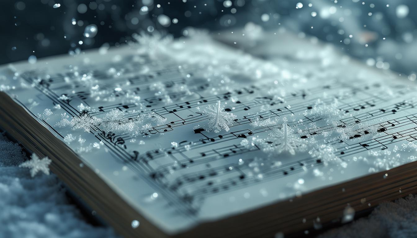 琴谱上的雪花,究竟是哪首歌曲的浪漫印记? 琴谱上的雪花,究竟是哪首歌曲的浪漫印记?