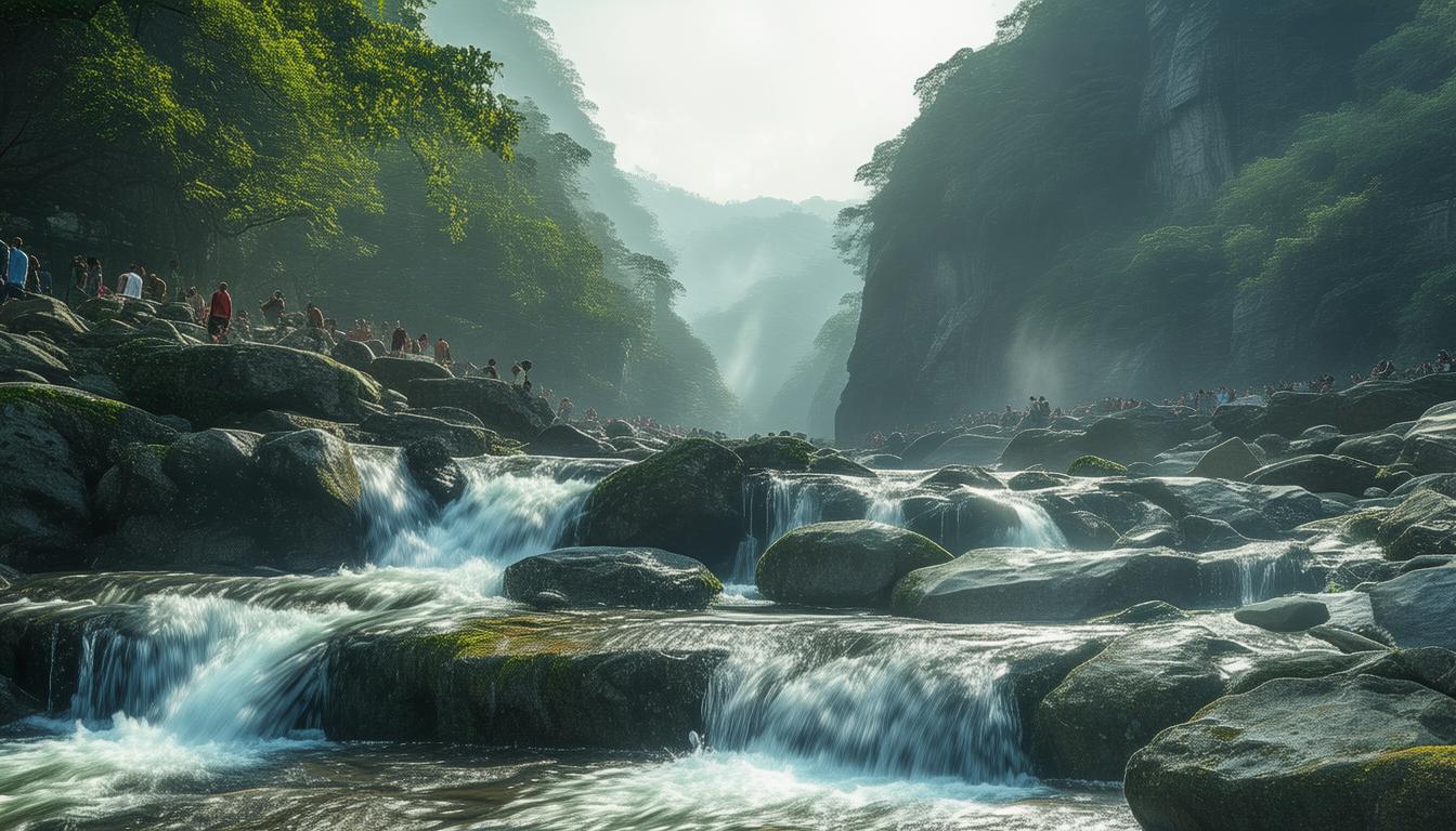 青峰峡景区，是否总是人潮涌动？