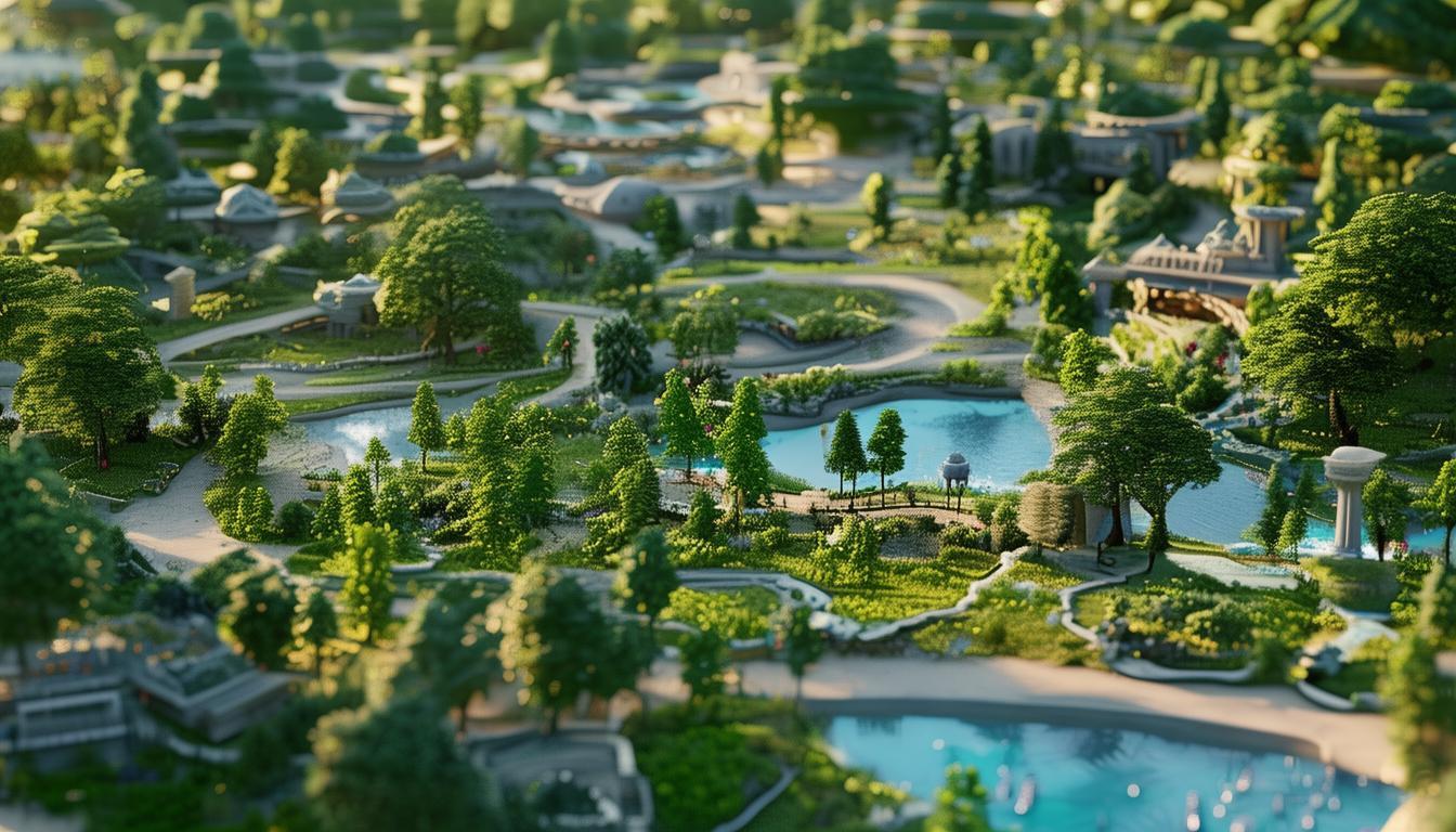 AI生成三维公园模型，真的能实现高效且逼真的设计吗？